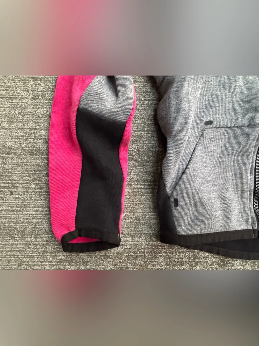 Nike Tech Fleece Hoodie Kids 3T Pink/gray Fleece Hooded Jacket Sweatshirt